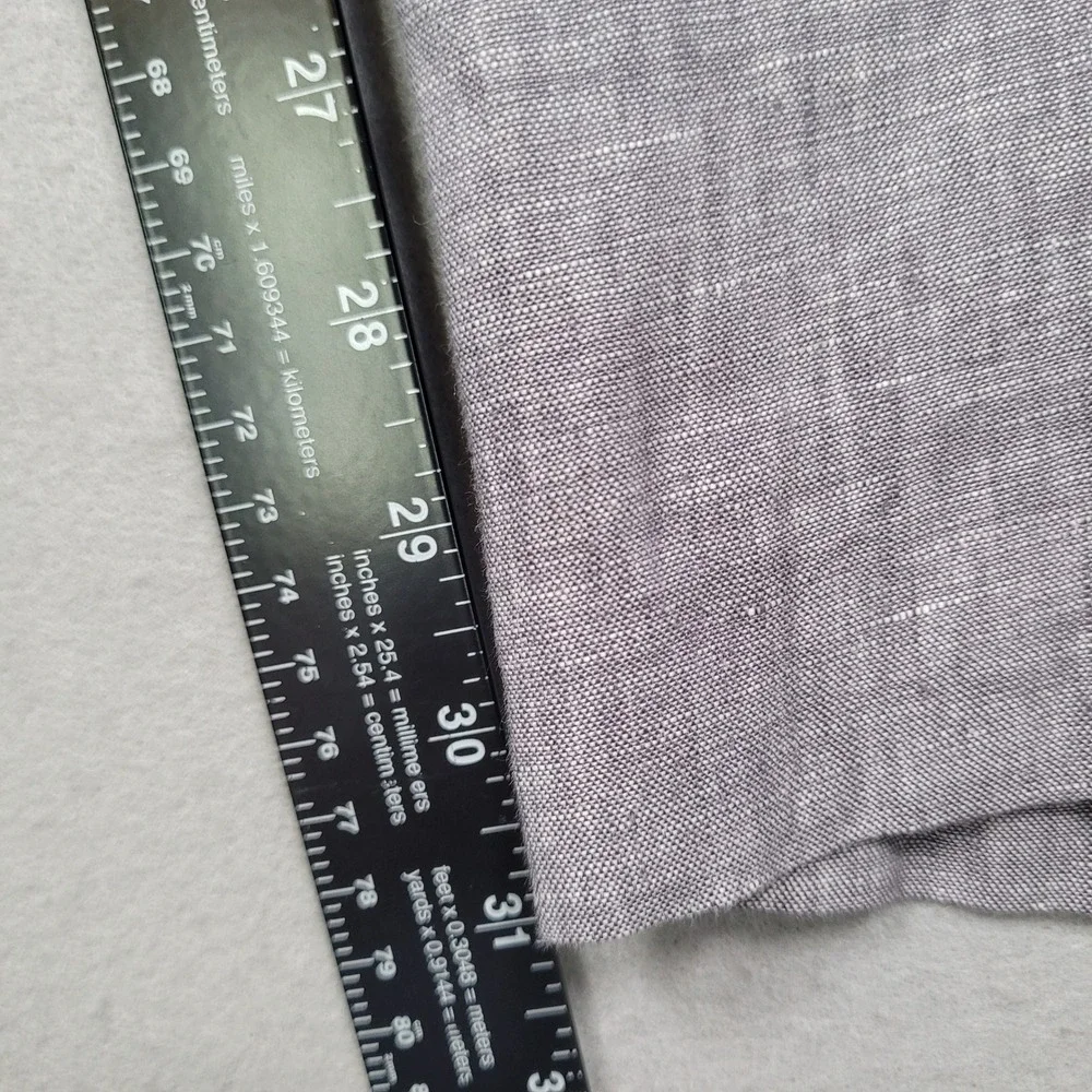 Bar III Mens Slim Fit 100% Linen Flat Front Dress Pants Gray 38x32 MLCOPC1Y00
